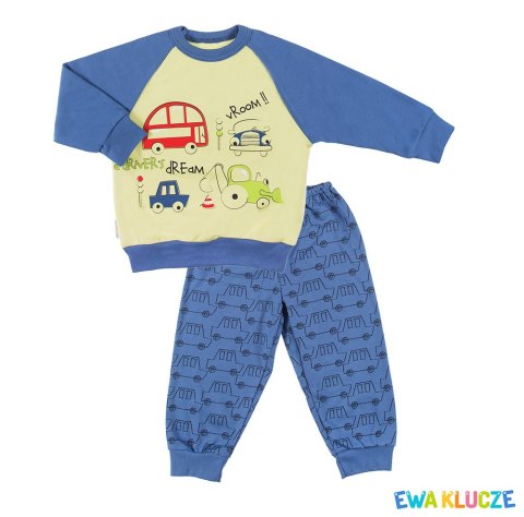 EWA 736727 LITTLE MOON Piżama CHŁ jeans 128