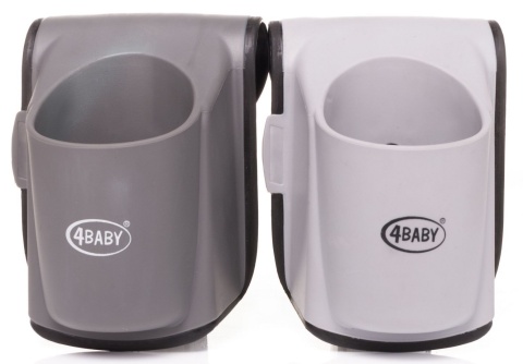 4BABY cup holder Uchwyt na kubek do fotelików samochodowych dark grey