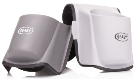 4BABY cup holder Uchwyt na kubek do fotelików samochodowych light grey