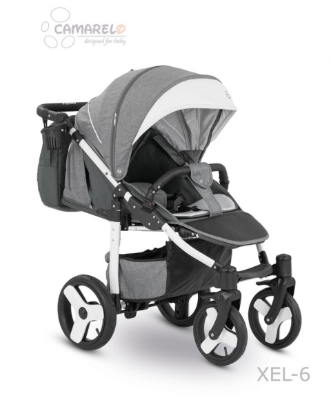 ELF CAMARELO Wózek spacerowy - pompowane koła + torba XEL-6