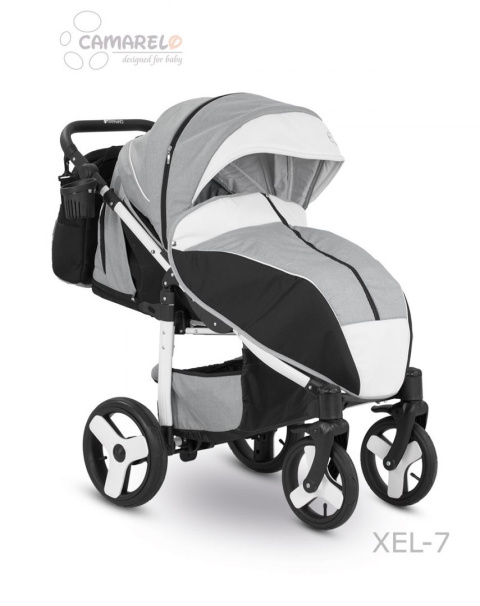 ELF CAMARELO Wózek spacerowy - pompowane koła + torba XEL-7