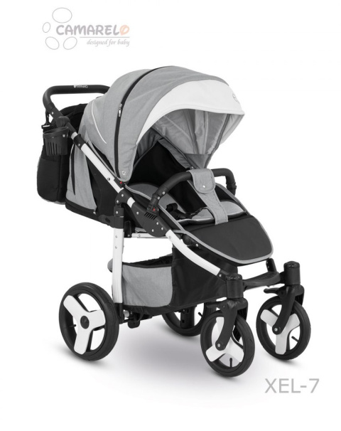 ELF CAMARELO Wózek spacerowy - pompowane koła + torba XEL-7