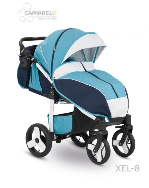 ELF CAMARELO Wózek spacerowy - pompowane koła + torba XEL-8