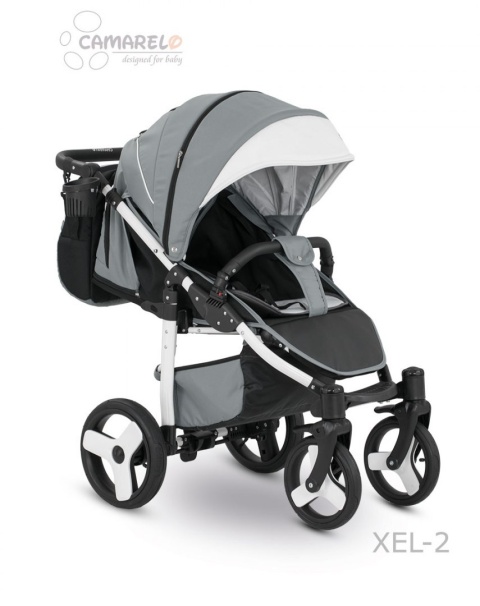 ELF CAMARELO Wózek spacerowy - pompowane koła + torba XEL-2