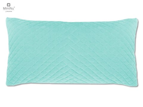 KIECZMERSKI Poduszka z poszewką VELVET pikowana 40x40/30x60 niebieska, łosoś PROMOCJA!