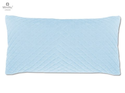 KIECZMERSKI Poduszka z poszewką VELVET pikowana 40x40/30x60 niebieska, łosoś PROMOCJA!
