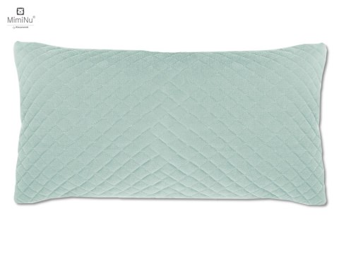 KIECZMERSKI Poduszka z poszewką VELVET pikowana 40x40/30x60 niebieska, łosoś PROMOCJA!