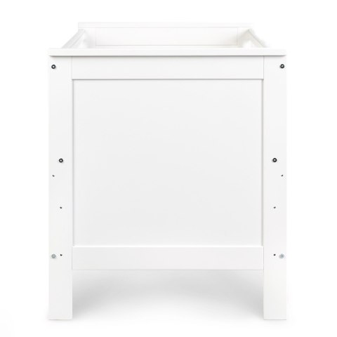 KLUPŚ Łóżeczko IWO biały z barierką 140x70