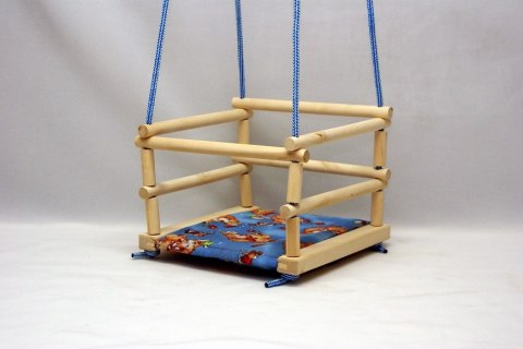 MALIMAS Huśtawka drewniana + poduszka