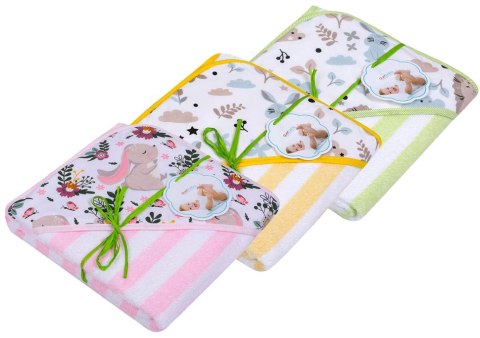 MARINI 320 Okrycie kąpielowe druk frotte 100x100 pasy wzór