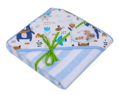 MARINI 320 Okrycie kąpielowe druk frotte 100x100 pasy wzór