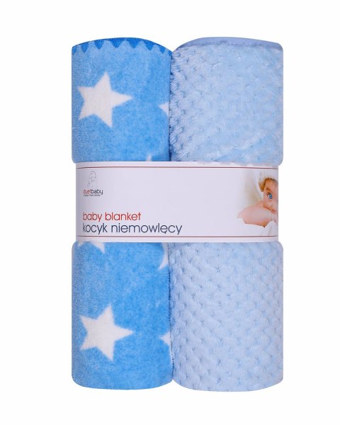 DUET BABY 875 Kocyk CORAL+CORAL DRUK 3D 2 pak 90x80