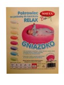 MATEX Poduszka pozycjonująca RELAX z weluru 170 cm [TB0048]+ pokrowiec GNIAZDKO gratis!