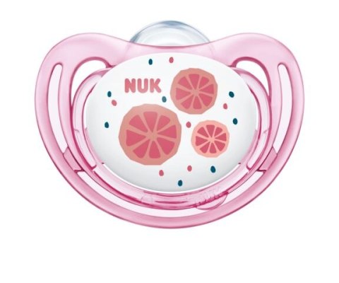 NUK 176280 Smoczek silikonowy 6-18 m-cy FREESTYLE FRUITS 2szt