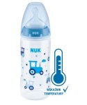 NUK 741926 Butelka FC+ PP 300 ml z wskaźnikiem temperatury smoczek silikonowy 0-6 m-cy M