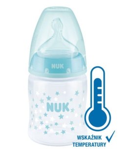 NUK 743875 Butelka FC+ PP 150 ml z wskaźnikiem temperatury smoczek silikonowy 0-6 m-cy M