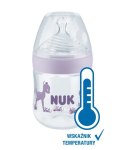 NUK 743908 Butelka PP 150ml NATURE SENSE ze wskaźnikiem temperatury smoczek silikonowy S