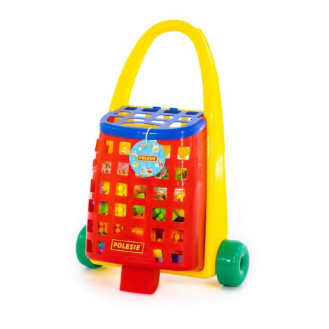 POLESIE 44372 Ciekawa taczka+klocki Budowniczy 101el.