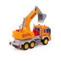 POLESIE 86433 CITY samochód-koparka inercyjny ze światłem i dźwiękiem pomarańczowy pudełko