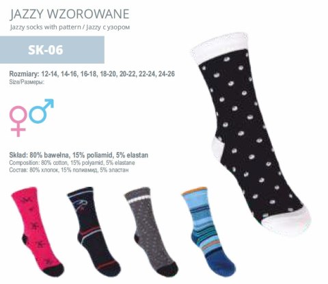 SCORPIO SK-06A Skarpety Jazzy wzorowane boys