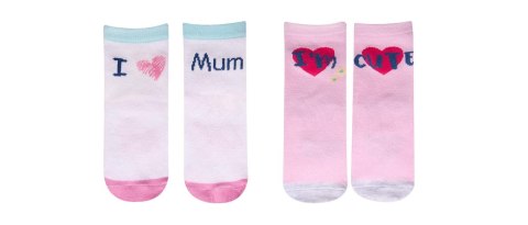 SCORPIO SK-31 Skarpety dziewczęce z napisami angielskimi 17-19