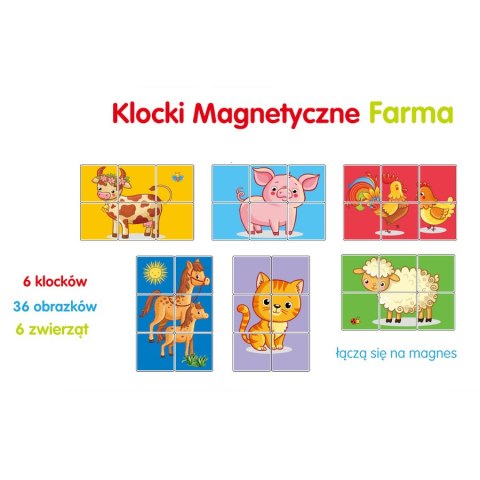 SMILY PLAY SP83642 Klocki magnetyczne Farma