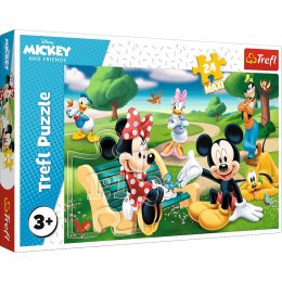 TREFL 14344 Puzzle 24 MAXI Myszka Miki w gronie przyjaciół