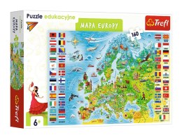 TREFL 15558 Puzzle 160 el. Edukacyjne - Mapa Europy