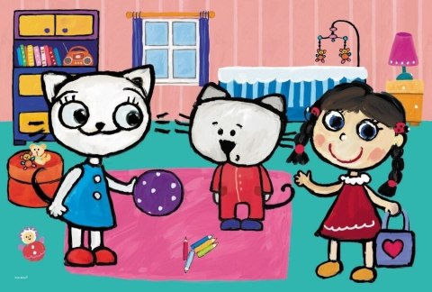 TREFL 17343 Puzzle 60 el. Kici Kocia z przyjaciółmi 4+*