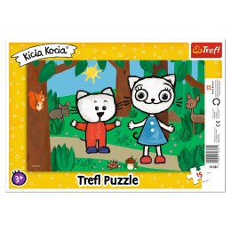 TREFL 31387 Puzzle 15 Ramkowe - Kicia Kocia w lesie*