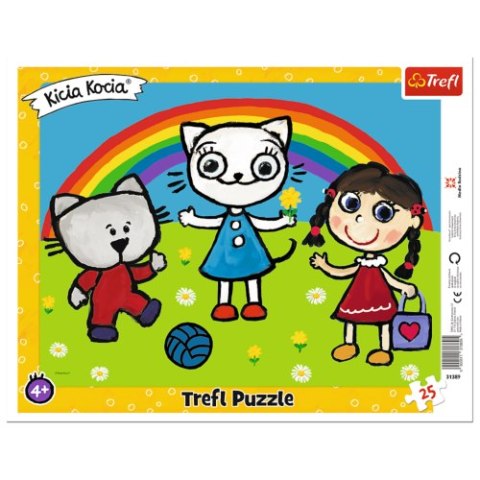 TREFL 31389 Puzzle 25 Ramkowe - Pogodny dzień Kici Koci*