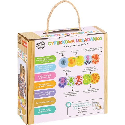 TREFL 61441 Zabawka drewniana Układanka Cyferki