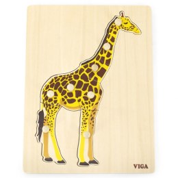 VIGA 44605 Montessori Puzzle żyrafa*