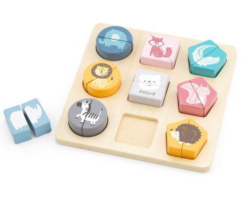Viga 44012 PolarB Układanka 2w1 Puzzle - kształty