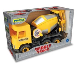 WADER 32124 Middle Truck - Betoniarka żółta w kartonie