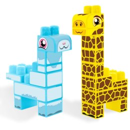 WADER 41500 Baby Blocks Safari klocki żyrafa i lama