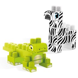 WADER 41501 Baby Blocks Safari klocki krokodyl i zebra