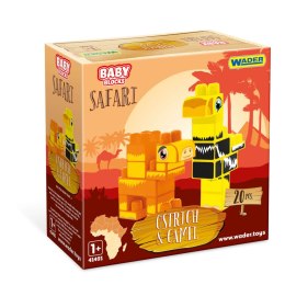 WADER 41504 Baby Blocks Safari klocki struś i wielbłąd