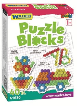 WADER 41630 Klocki puzzle 40 el. w kartonie