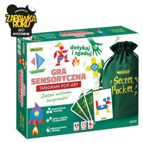 WADER 42522 Play & fun Tangram Pop Art gra sensoryczna