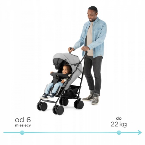 SIESTA Kinderkraft Wózek Spacerowy do 22 kg - Ash Grey
