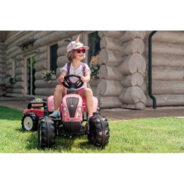 FALK Traktor Pink Country Star na Pedały z Przyczepką od 3 lat