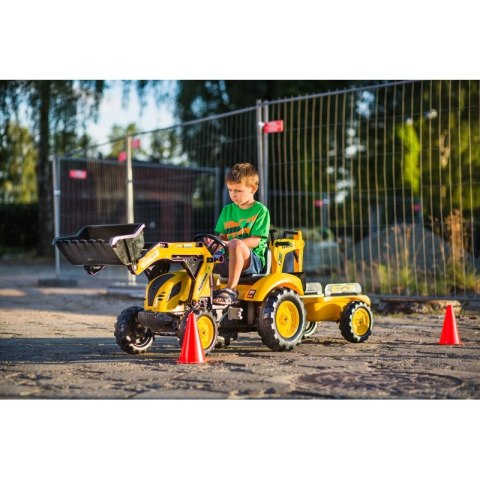 FALK Traktor KOMATSU na Pedały Koparka Łyżka Przyczepka od 2 lat