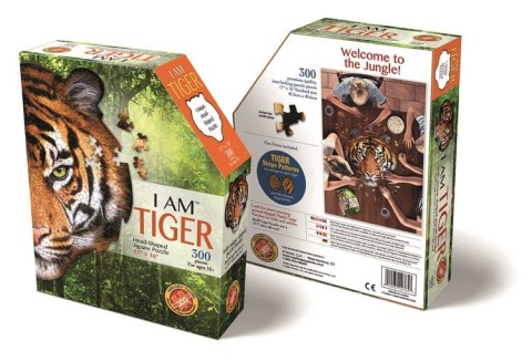 MADD CAPP, Puzzle konturowe I AM - Tygrys 300 elem.