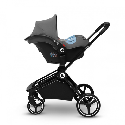 MIKA 3w1 Lionelo Wózek wielofunkcyjny - Grey Stone