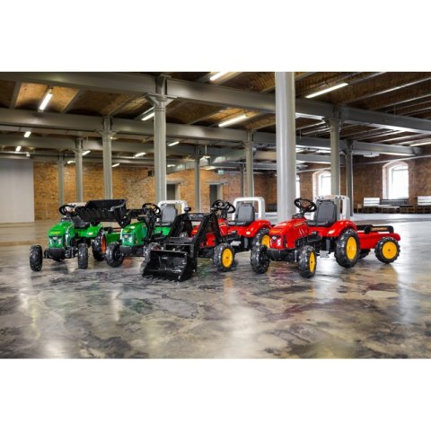 FALK Traktorek Red Supercharger na Pedały z Przyczepką Otwierany od 3 Lat