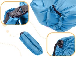 SOFA materac łóżko leżak na powietrze błękitny 230x70cm