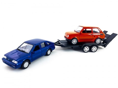 WELLY POLONEZ CARO FIAT 126P LAWETA SAMOCHODY 1:34-1:39