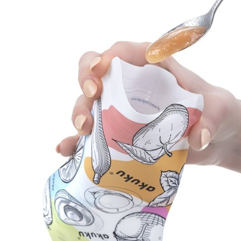 Saszetki wielorazowe na pokarm AKUKU