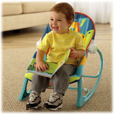 Fisher Price X7044 X7046 Fotelik Leżaczek Bujaczek Safari do 18kg